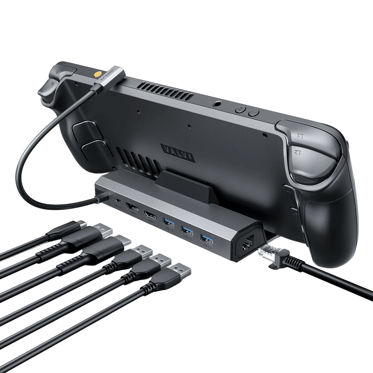 JSAUX Docking Station for Steam Deck LCD & OLED/ROG Ally - 7 in 1