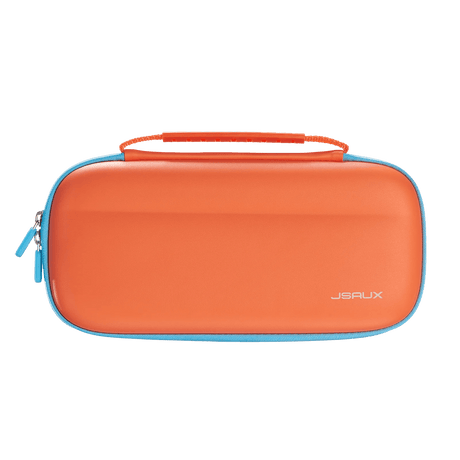 JSAUX Farbenfrohe Ultra - dünne Transporttasche für Nintendo Switch 2 - blau & orange - decky.net