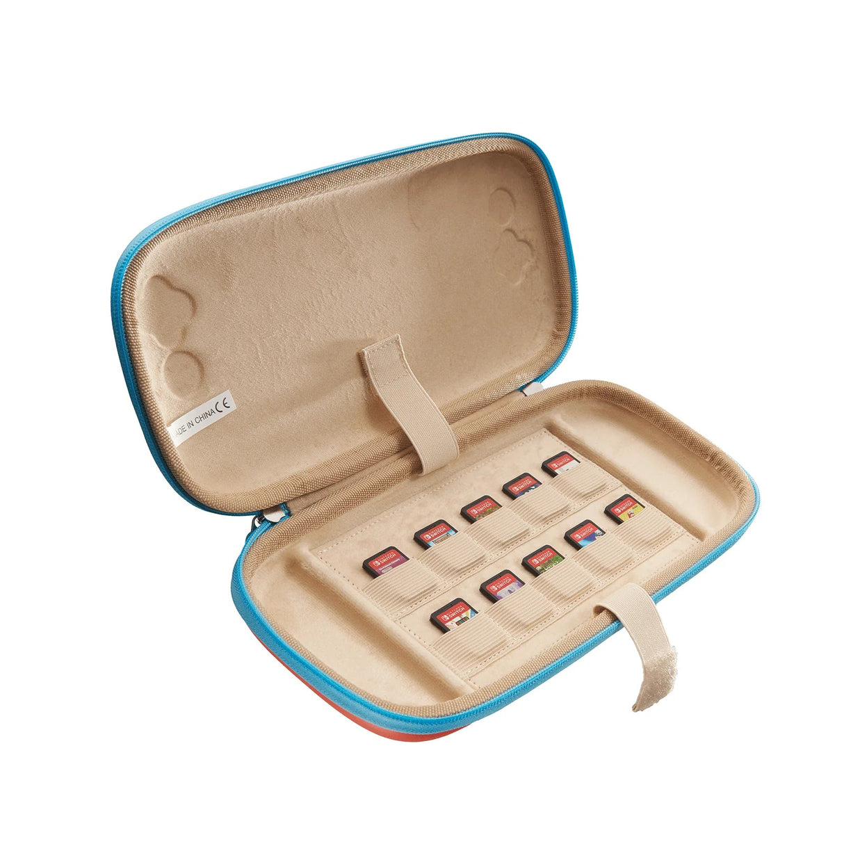 JSAUX Farbenfrohe Ultra - dünne Transporttasche für Nintendo Switch 2 - blau & orange - decky.net