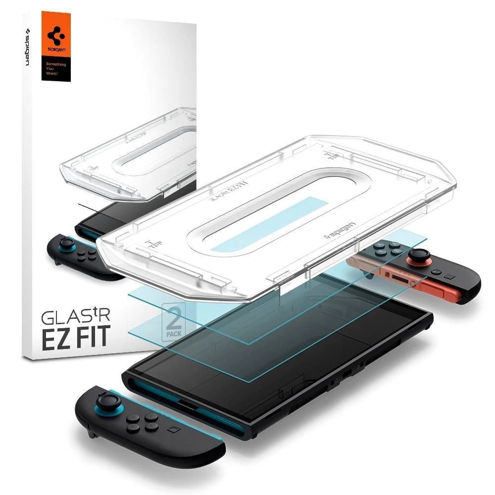 Spigen Glas.tR EZ Fit gehärtetes Schutzglas für Nintendo Switch 2 - 2er Set - decky.net