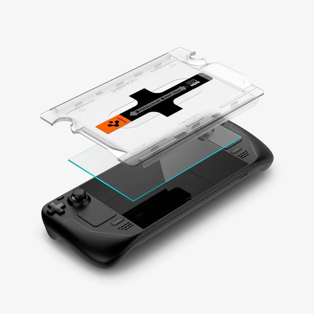 Spigen Glas.tR EZ Fit Schutzglas für Steam Deck LCD & OLED - decky.net