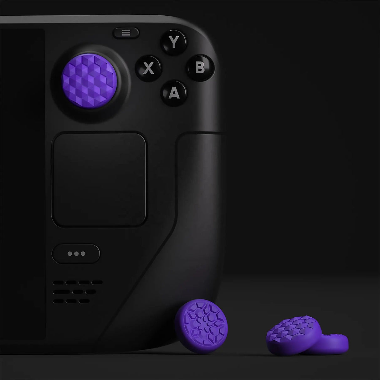 PlayVital Joystick Kappen für Steam Deck LCD & OLED - Lila - Schutzkappen aus Silikon - decky.net