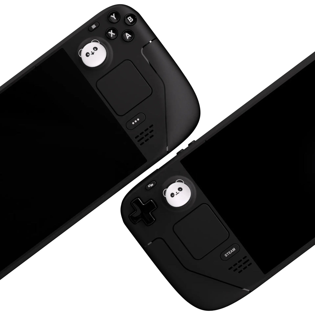 PlayVital Joystick Kappen für Steam Deck LCD & OLED - Panda - Schutzkappen aus Silikon - decky.net