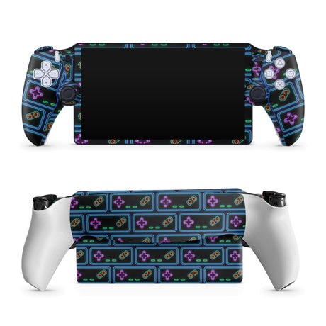 deckyWraps - PlayStation Portal Handheld Skin - Neon Gamepad - decky.net