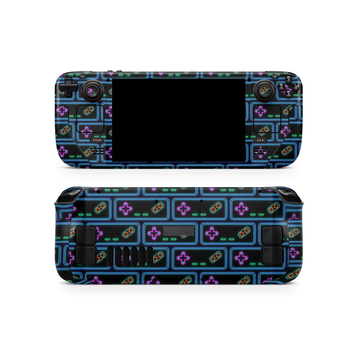 deckyWraps - Steam Deck Skin für Steam Deck LCD & OLED - Neon Gamepad - decky.net