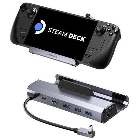 Docking Station für Steam Deck LCD & OLED/ROG Ally X - 6 in 1 - decky.net