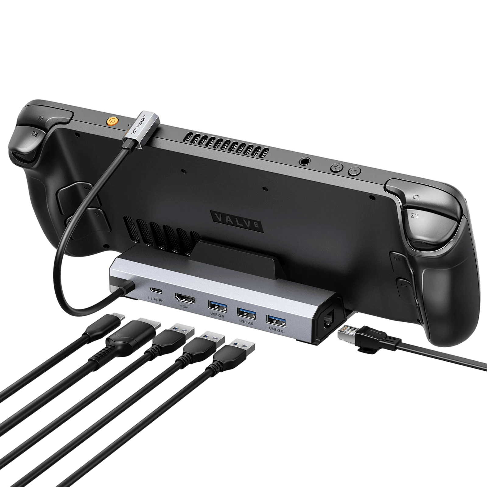 JSAUX Docking Station for Steam Deck LCD & OLED/ROG Ally - 6 in 1