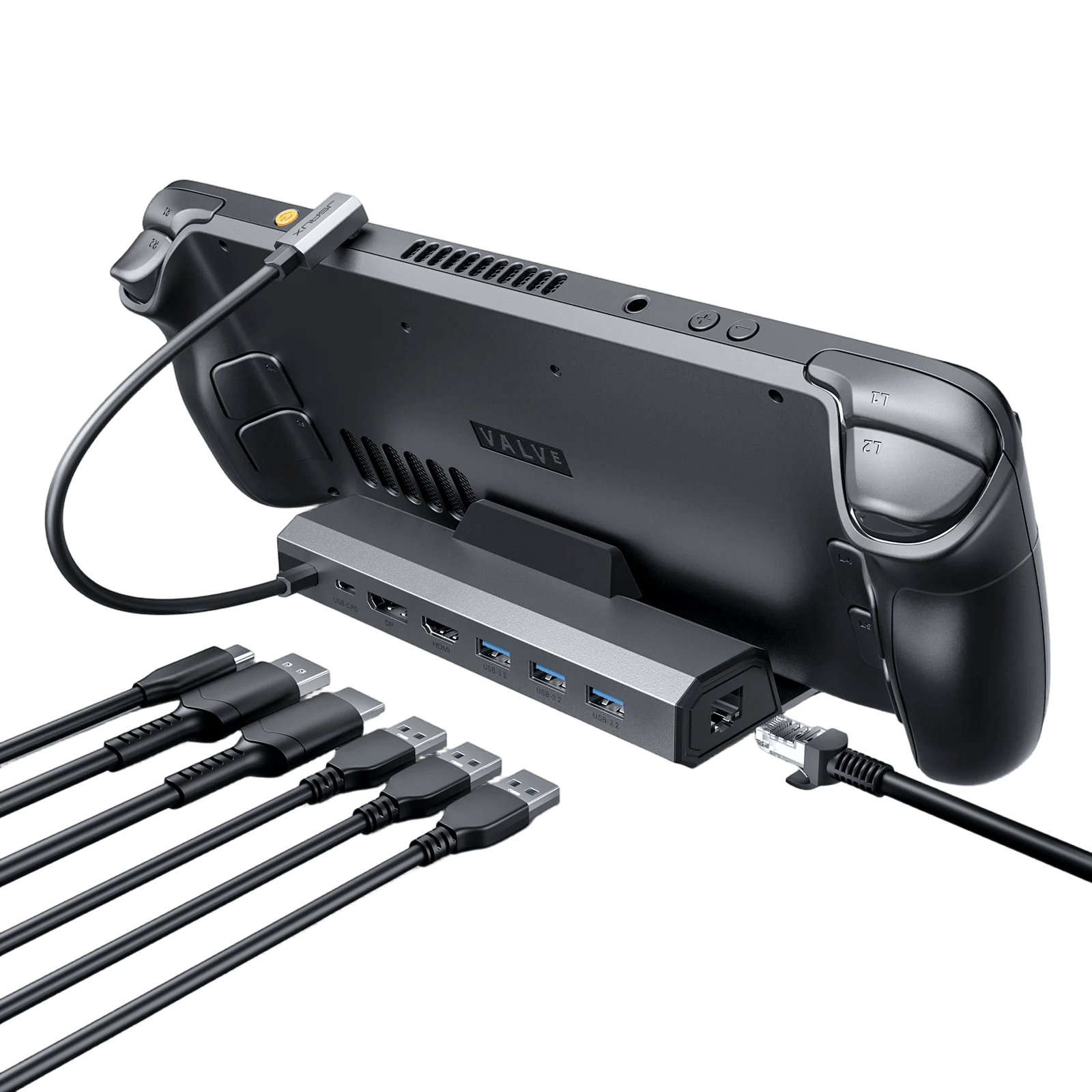 JSAUX Docking Station for Steam Deck LCD & OLED/ROG Ally - 7 in 1