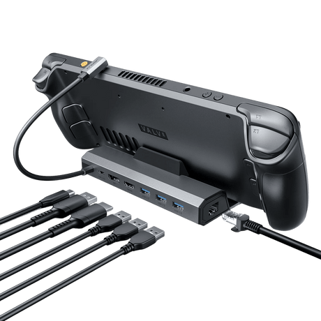 Docking Station für Steam Deck LCD & OLED/ROG Ally X - 7 in 1 - decky.net