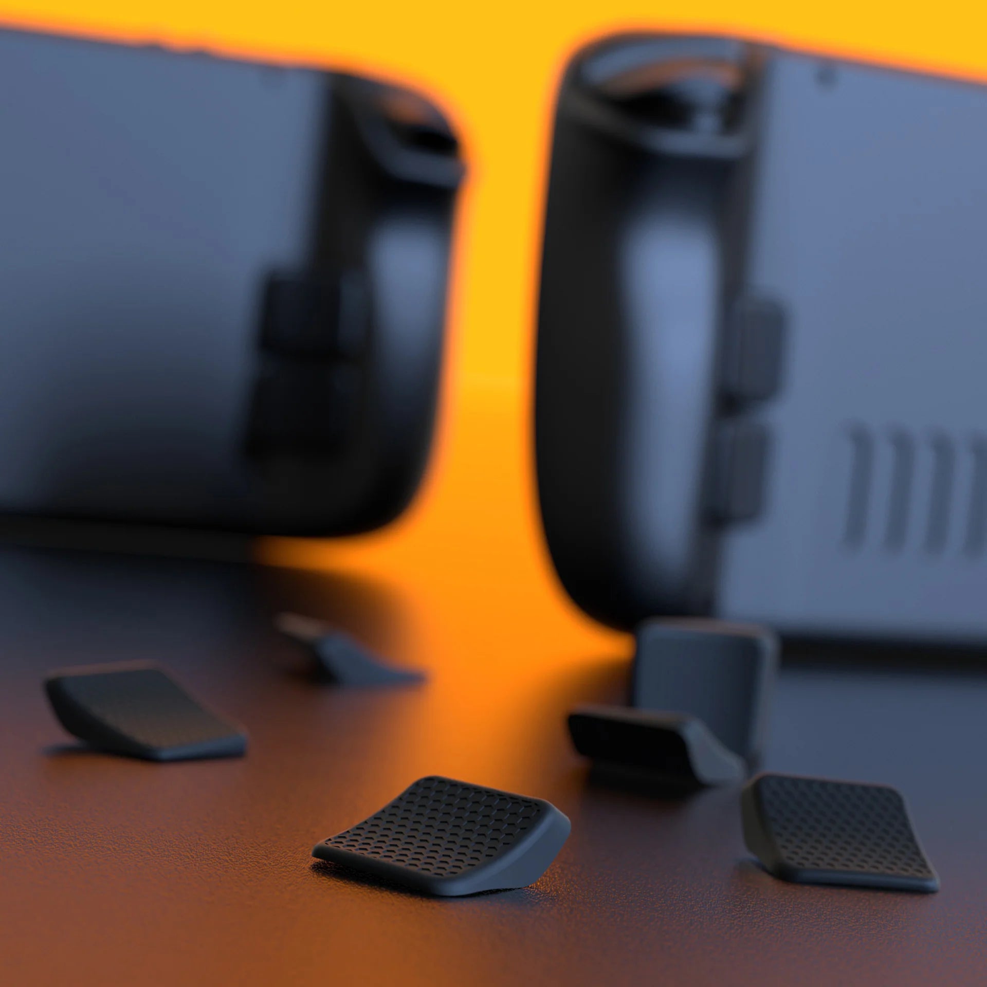 Fockety Steam Deck Zubehör-Set – Mit Silikon-Rücktasten, Daumenkappen, Trackpad-Skins & USB-C-Adapter, Upgrade Für Besseres Gaming