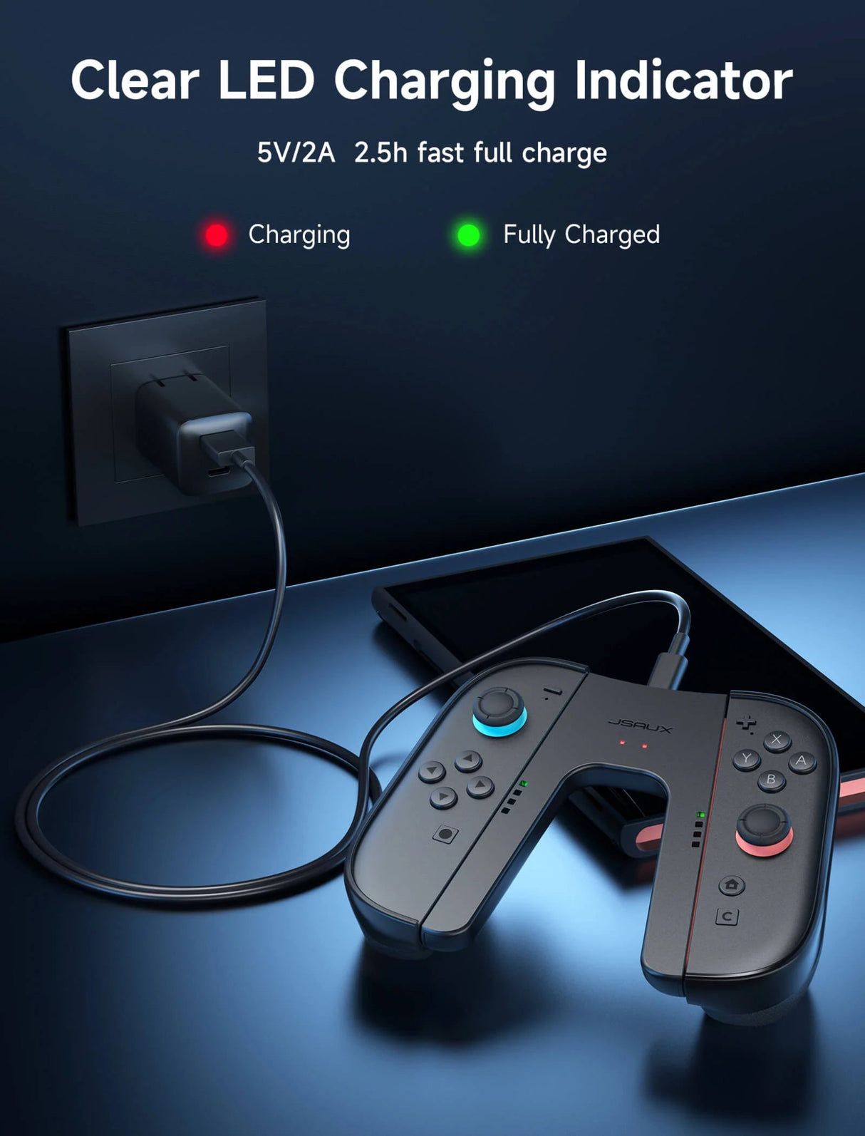 JSAUX JoyVerse Series Dual Joy - Con Griff für Nintendo Switch 2 - decky.net
