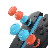 JSAUX Thumb Grip & Stickschutz - Set für die Nintendo Switch 2 - Schwarz & Blau Orange - decky.net