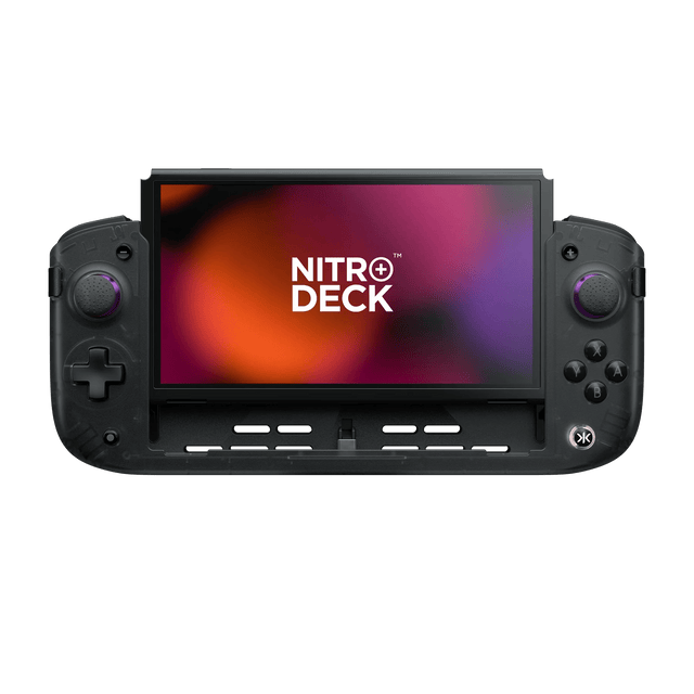 Nitro Deck+ - Clear Black - Nintendo Switch Handheld Controller - decky.net