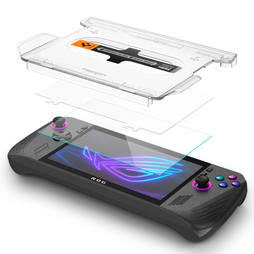 Spigen Glas.tR EZ Fit gehärtetes Schutzglas für ASUS ROG Ally X - 2er Set - decky.net
